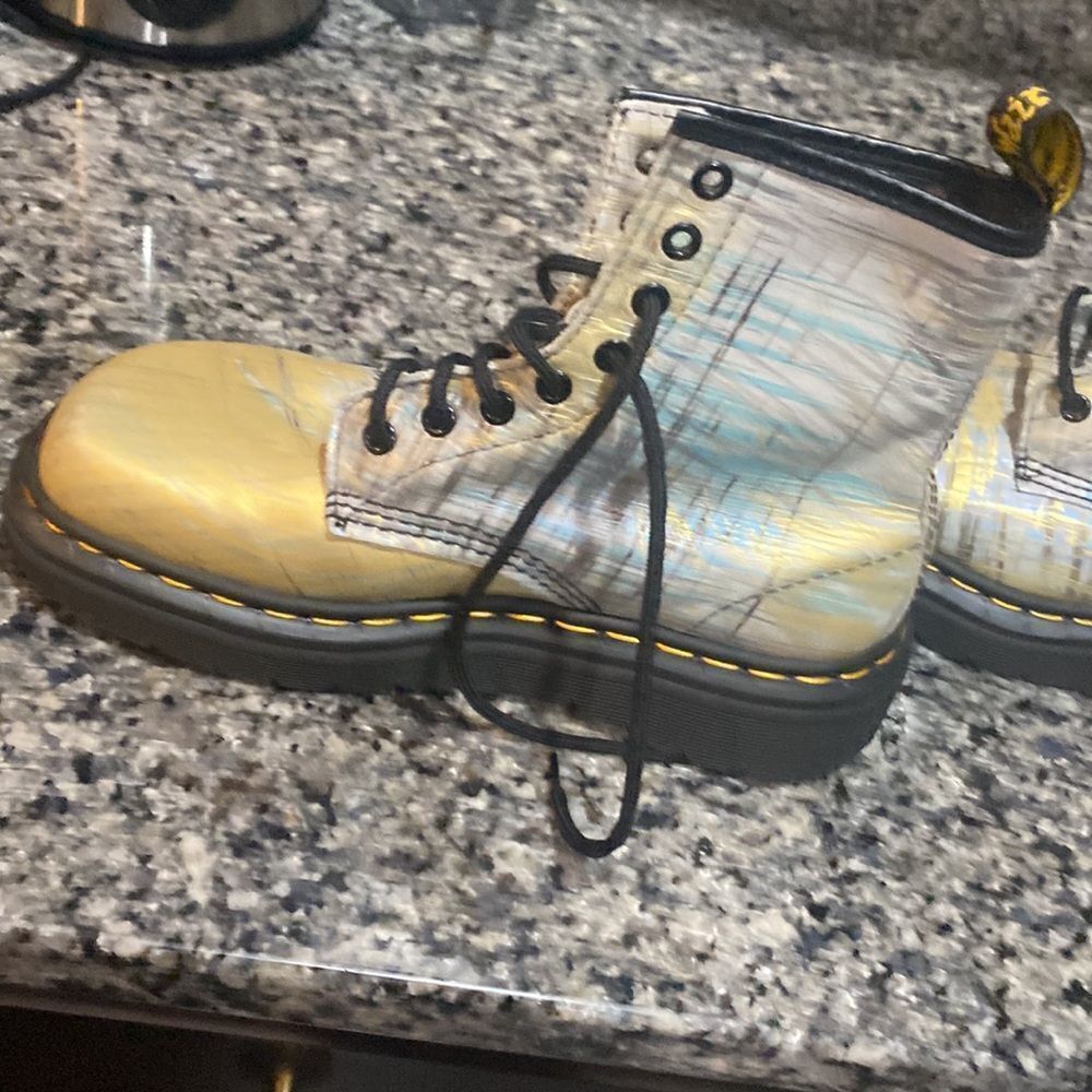 Dr Marten leather indigo smooth boots sz5 - Picture 3 of 4